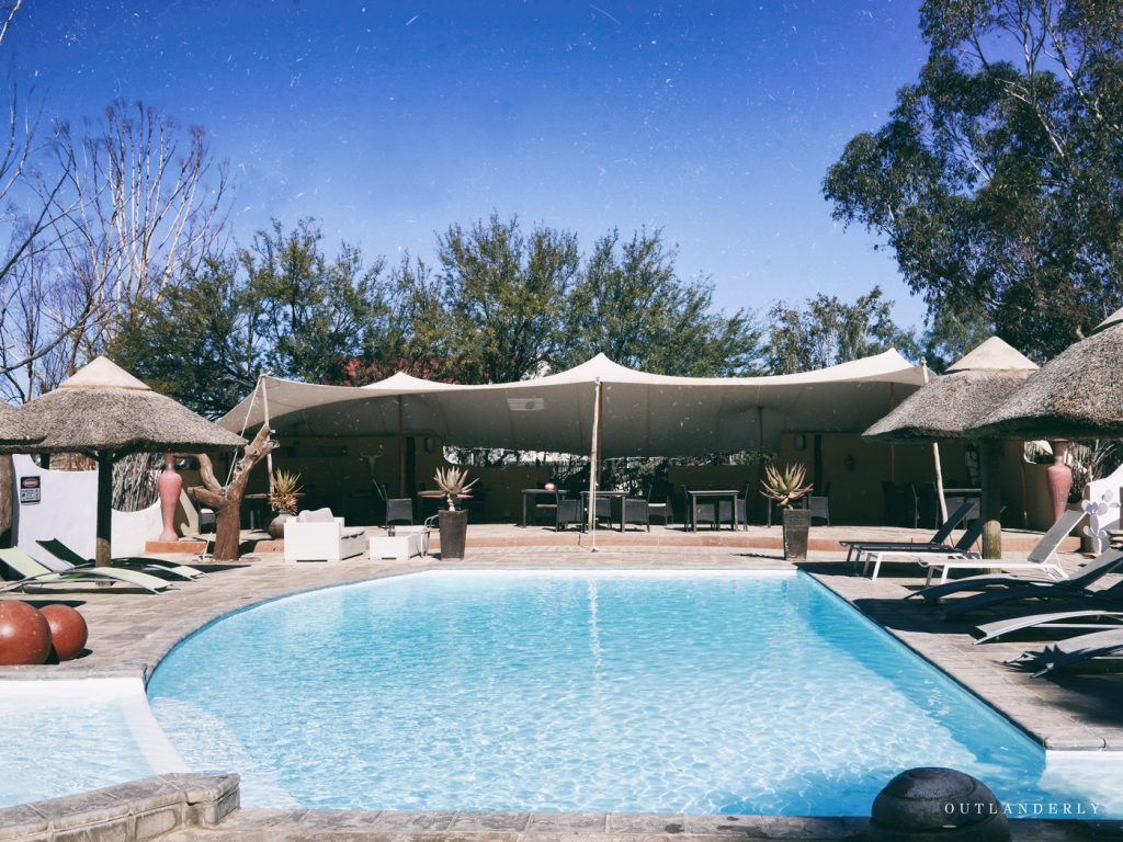 the pool at the Inverdoorn reserve